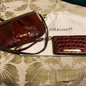 Brahmin cross over bag and wristlet
